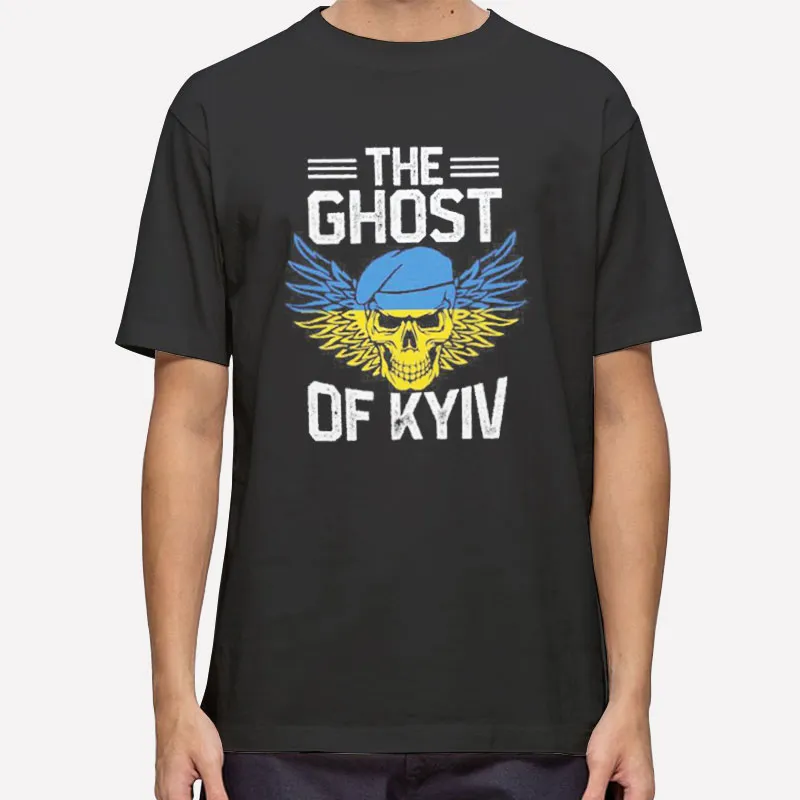 The Wings Ukraine Flag Ghost Of Kyiv Shirt