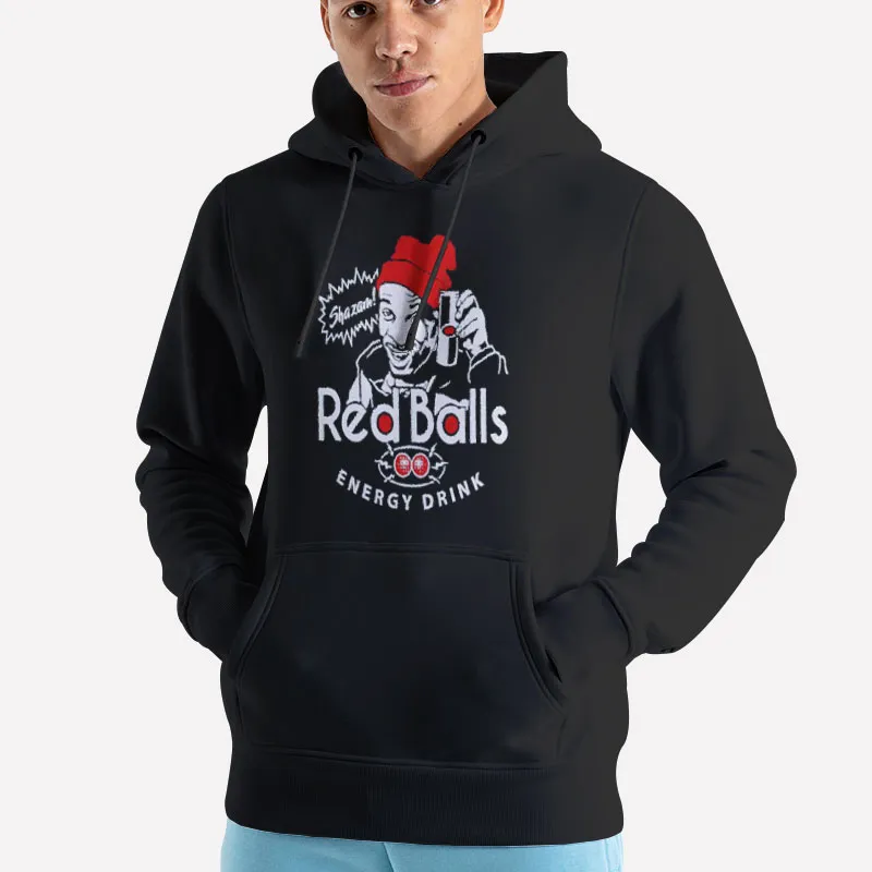 Unisex Hoodie Black Energy Drink Red Balls Dave Chappelle Shirt