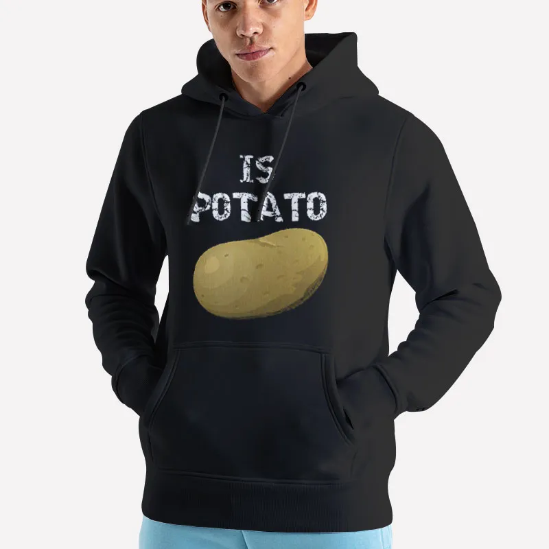 Unisex Hoodie Black Funny Idaho Is Potato T Shirt