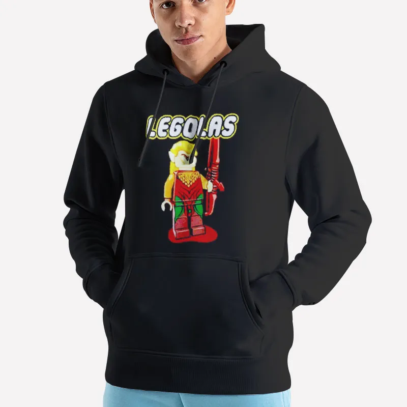 Unisex Hoodie Black Funny Lotr Elf Archer Legolas Lego Shirt