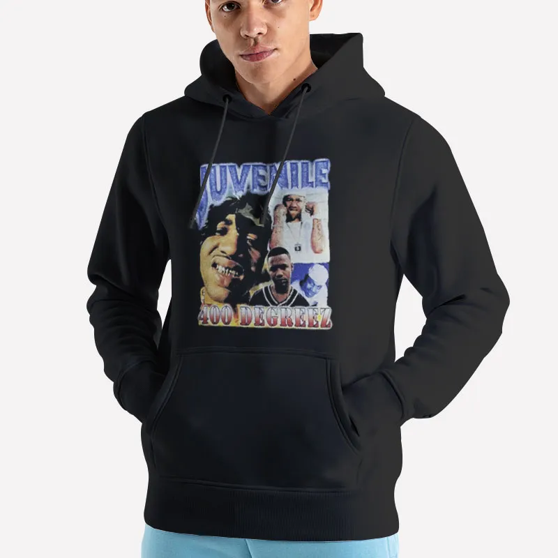 Unisex Hoodie Black Hip Hop Music Juvenile 400 Degreez Shirt