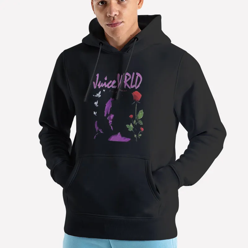 Unisex Hoodie Black Lucid Dreams Rose Flower Juice Wrld Shirts