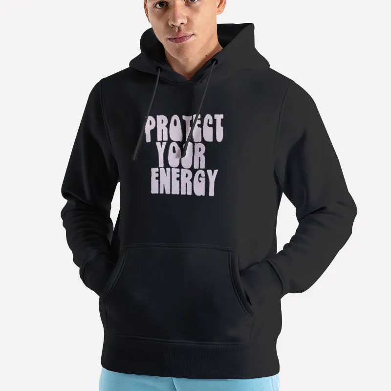 Unisex Hoodie Black Mental Health Protect Your Energy Shirt