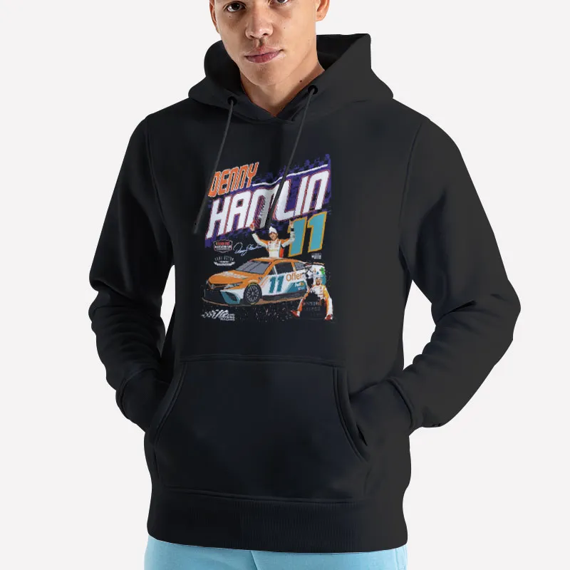Unisex Hoodie Black Nascar Driver Denny Hamlin Merchandise Shirt