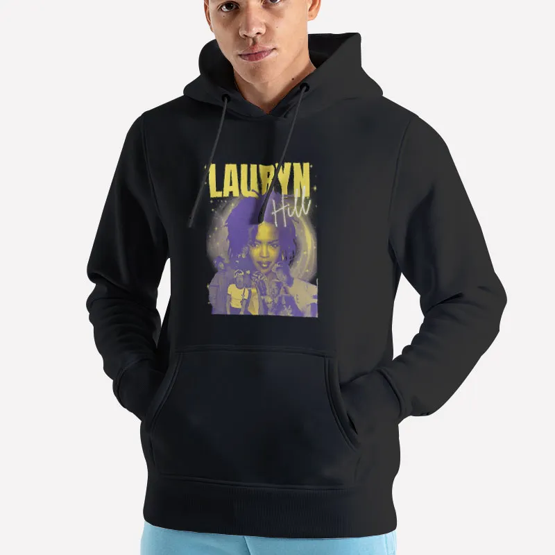 Unisex Hoodie Black Retro Lauryn Hill T Shirt
