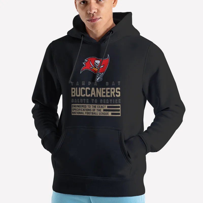 Unisex Hoodie Black Salute To Service Tampa Bay Buccaneers Sweatshirt