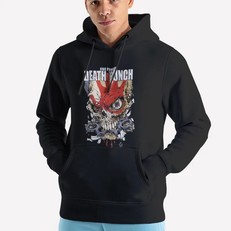 Unisex Hoodie Black Skull Five Finger Death Punch Shirts