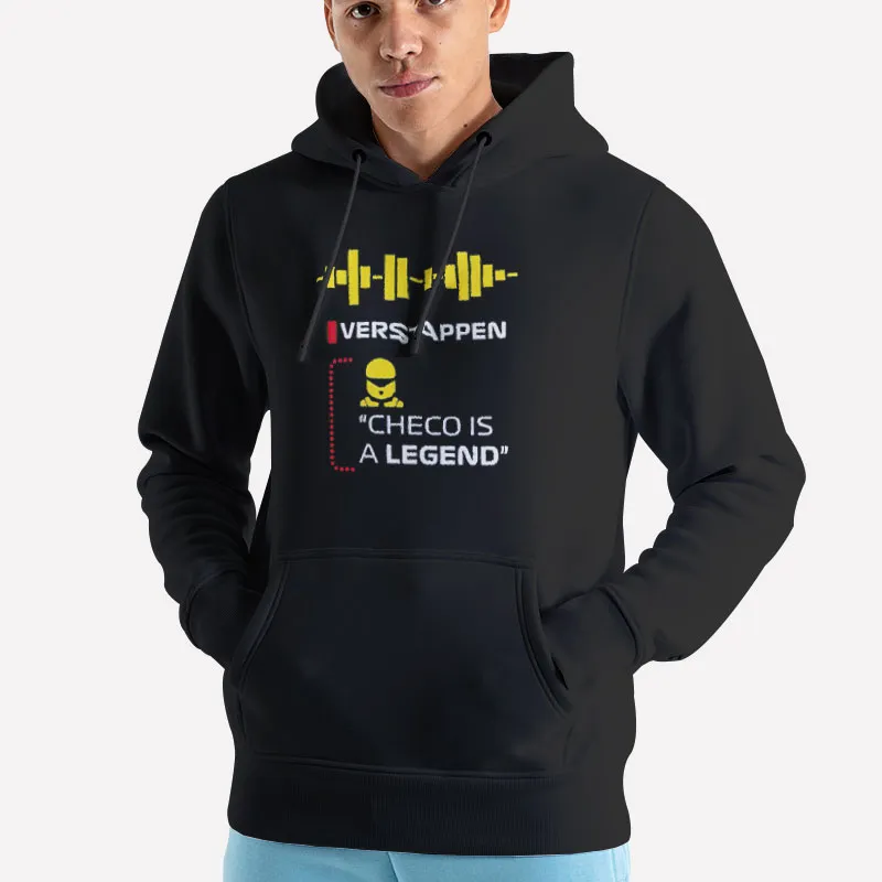 Unisex Hoodie Black Verstappen Checo Is A Legend Shirt