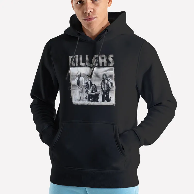Unisex Hoodie Black Vintage Band Photo The Killers Shirt