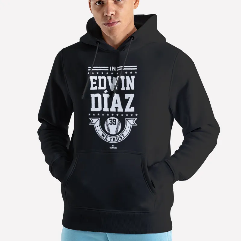 Unisex Hoodie Black Vintage We Trust Edwin Diaz Shirt