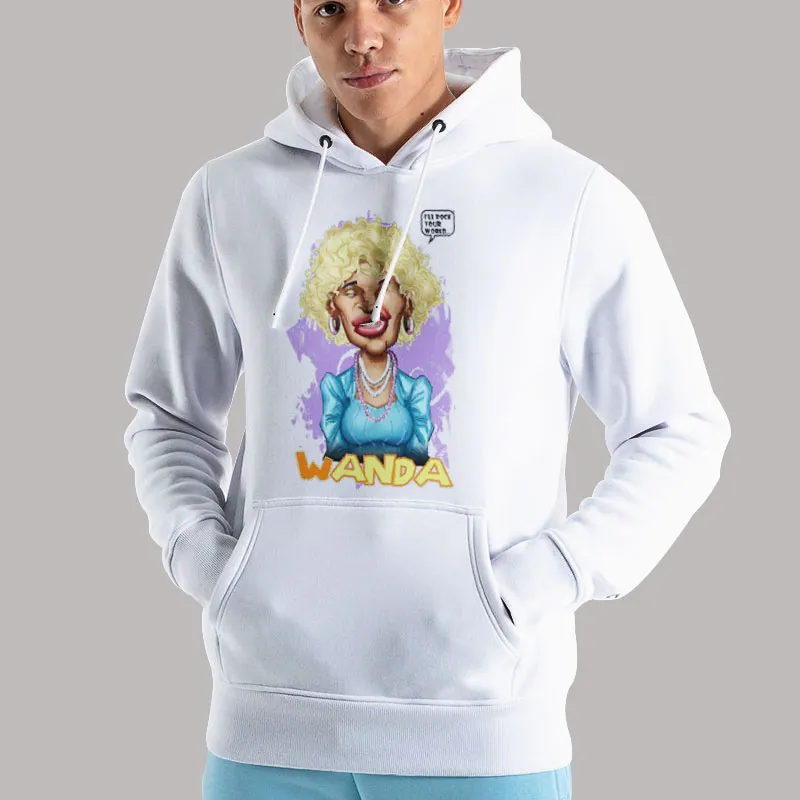 Unisex Hoodie White In Living Color Wanda Rock Your World Shirt
