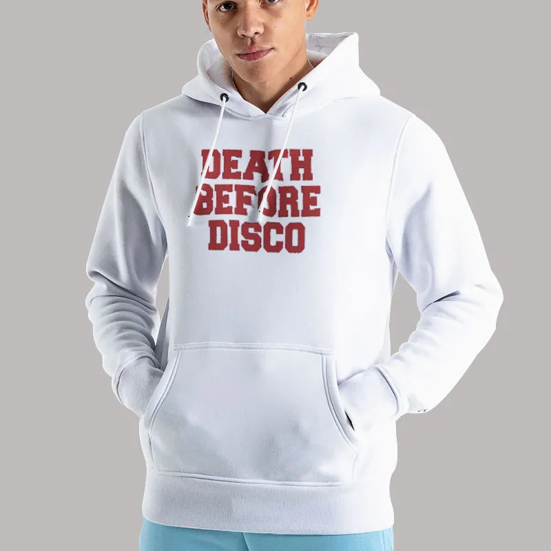 Unisex Hoodie White The Pagan Death Before Disco Shirt
