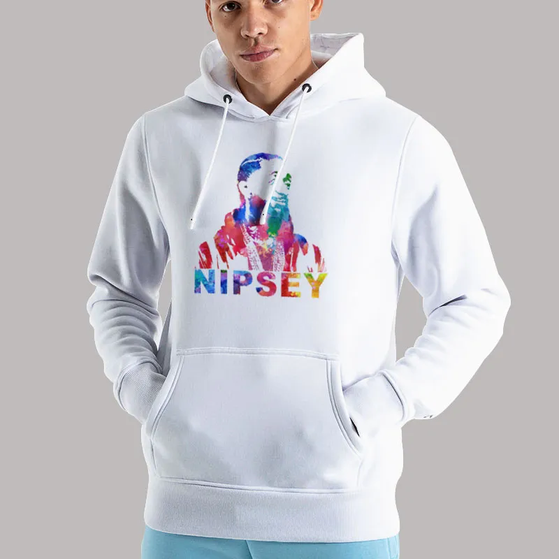 Unisex Hoodie White Tribute American Rapper Nipsey Shirt