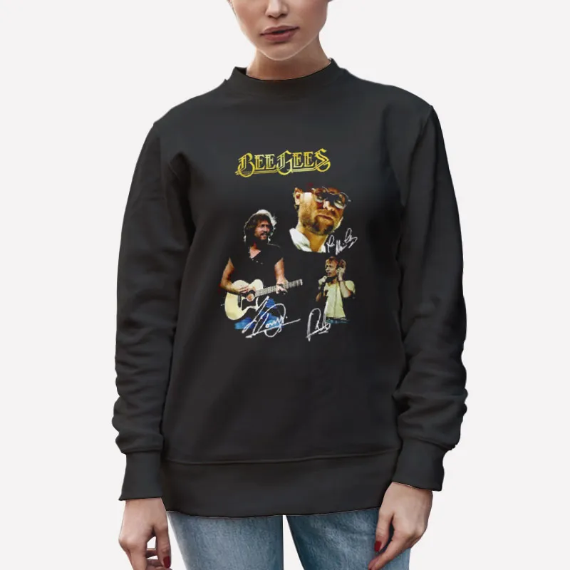 Unisex Sweatshirt Black 80s Vintage Bee Gees Shirt