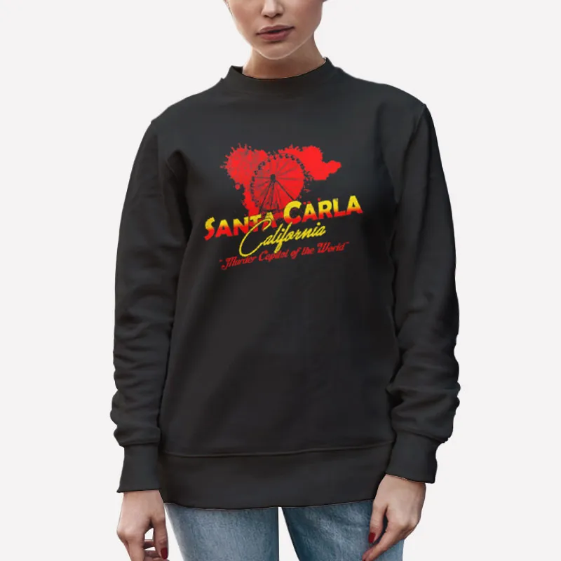 Unisex Sweatshirt Black 90s Vintage California Santa Carla Ca Shirt