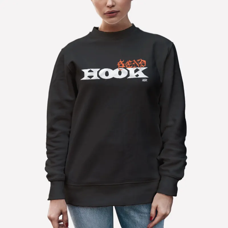 Unisex Sweatshirt Black 90s Vintage Send Hook Shirt