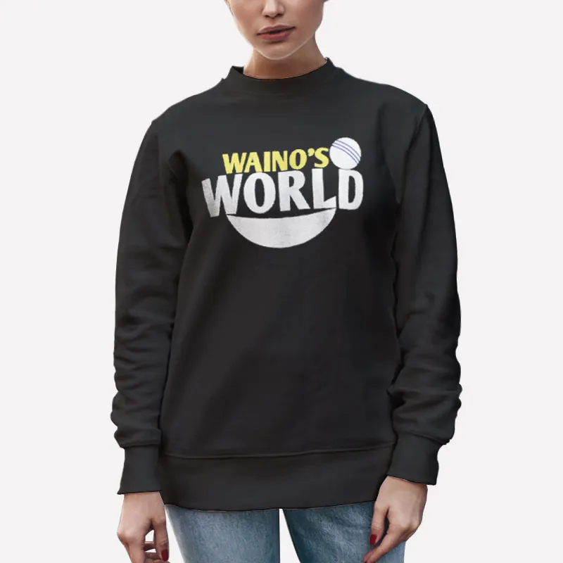 Unisex Sweatshirt Black Adam Wainwright Waino's World Wainos Shirt