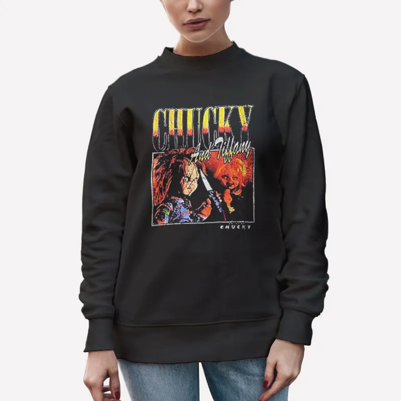 Unisex Sweatshirt Black Bride Of Chucky And Tiffany Shirt