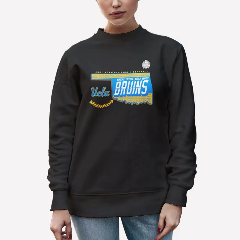 Unisex Sweatshirt Black Bruins College World Series Ucla Softball Shirt