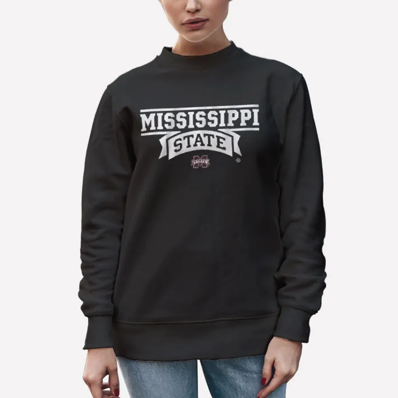 Unisex Sweatshirt Black Bulldogs Mississippi State Shirts
