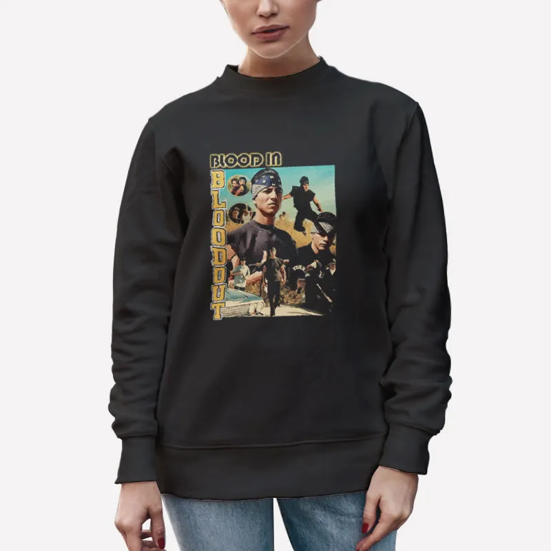 Unisex Sweatshirt Black Chuey Blood In Blood Out Bootleg Rap Shirt