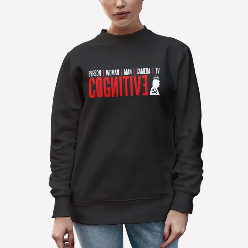 Unisex Sweatshirt Black Cognitive Test Man Woman Camera Person Tv Shirt