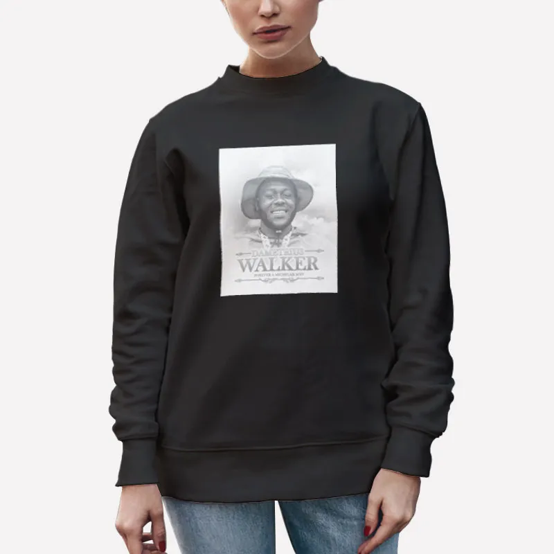 Unisex Sweatshirt Black Dametrius Walker Forever A Michigan Shirt