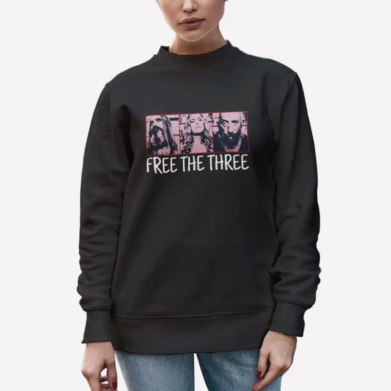 Unisex Sweatshirt Black Devils Rejects Free The Three Shirt