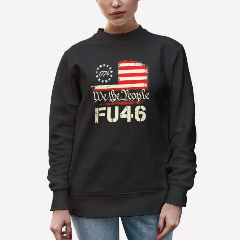 Unisex Sweatshirt Black Fu46 Vintage 1776 We The People Shirt