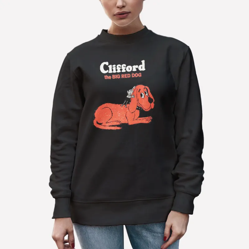 Unisex Sweatshirt Black Funny Clifford The Big Red Dog Shirt
