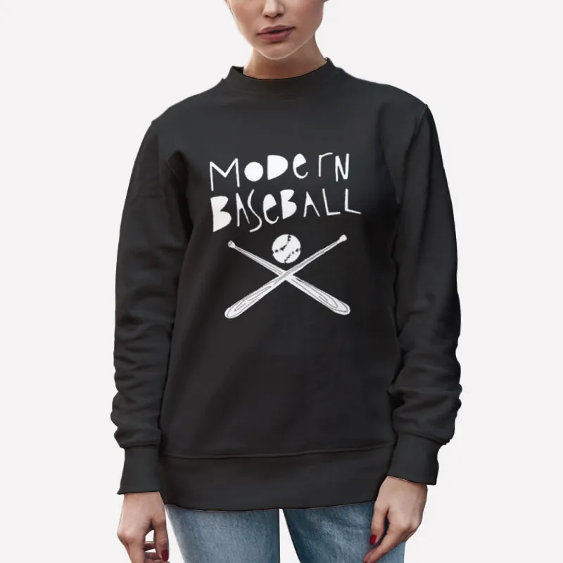 Unisex Sweatshirt Black Funny Modern Baseball Shirt