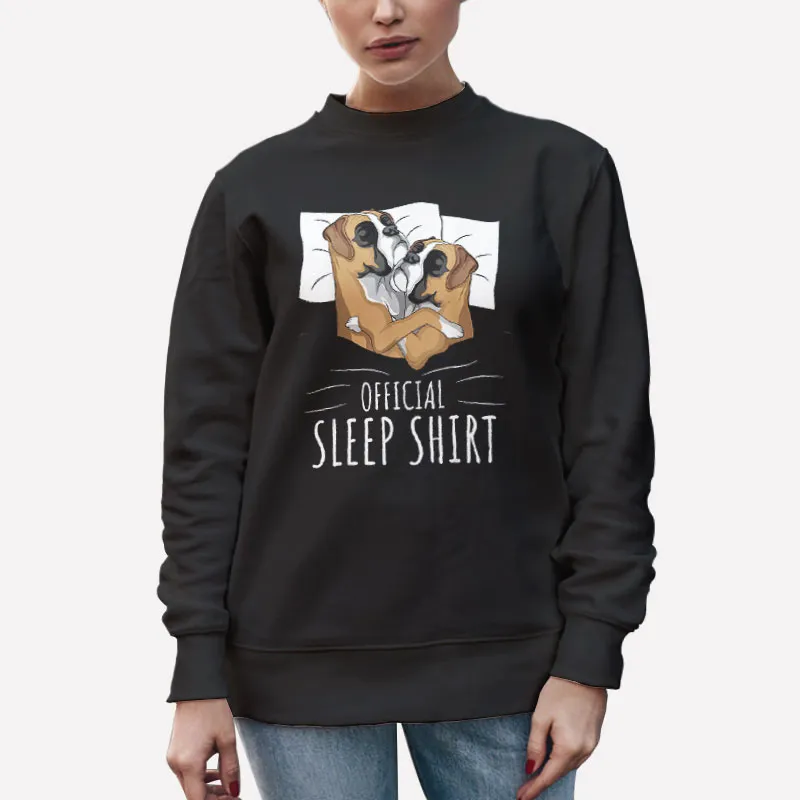 Unisex Sweatshirt Black Funny Official Sleep Shirt Dog