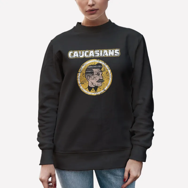 Unisex Sweatshirt Black Funny Washington Caucasians T Shirt