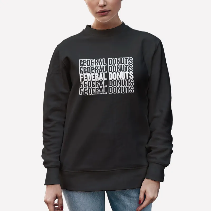 Unisex Sweatshirt Black Hustle Adam Sandler Federal Donuts Shirt