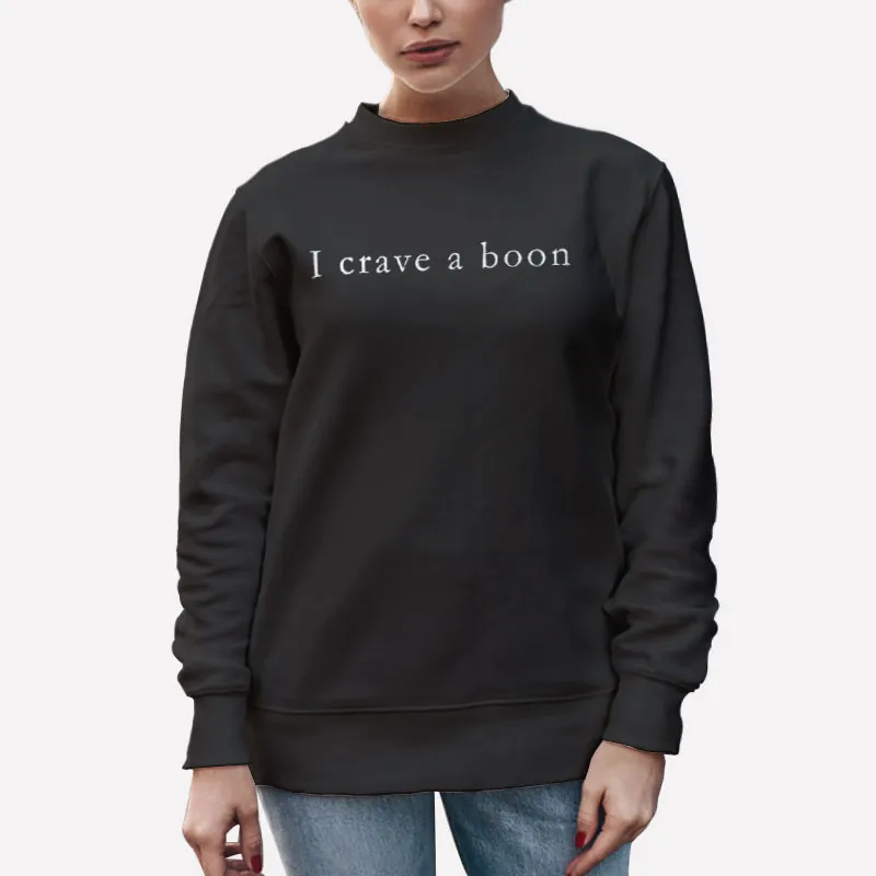Unisex Sweatshirt Black I Crave A Boon Heathers Shirt