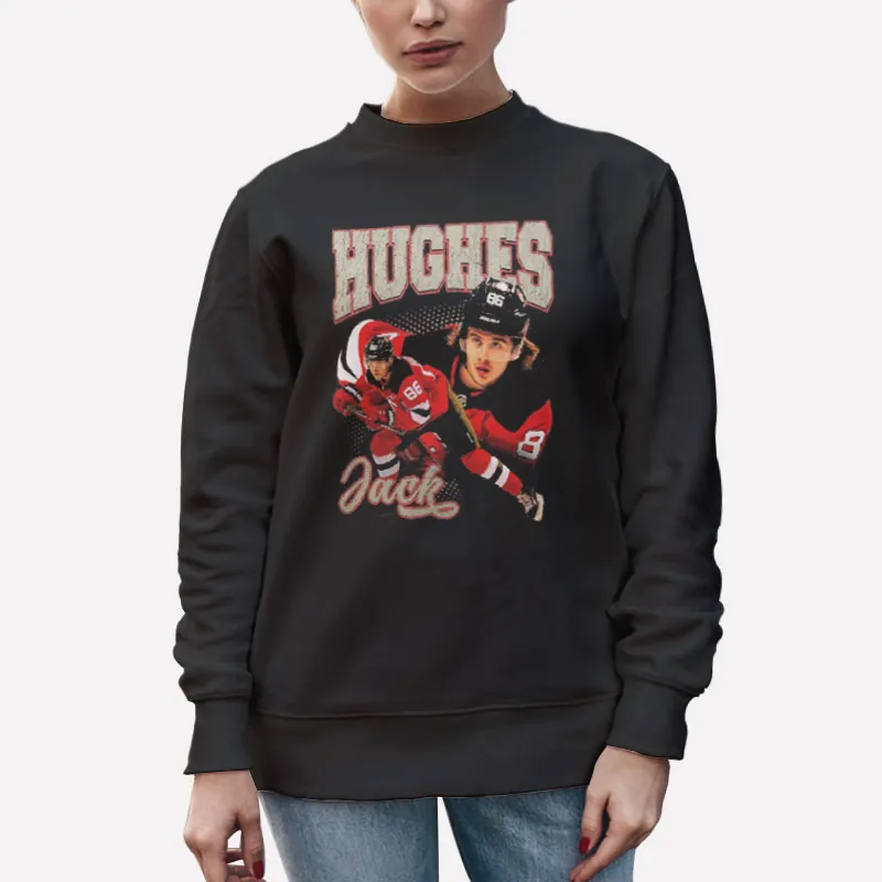 Unisex Sweatshirt Black Ice Hockey Retro Hughes Jack Shirt