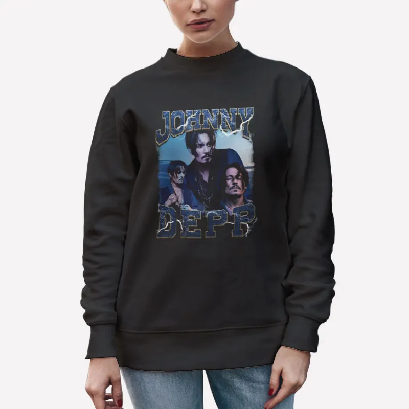 Unisex Sweatshirt Black Johnny Depp Merchandise Pirates Of The Caribbean Shirt
