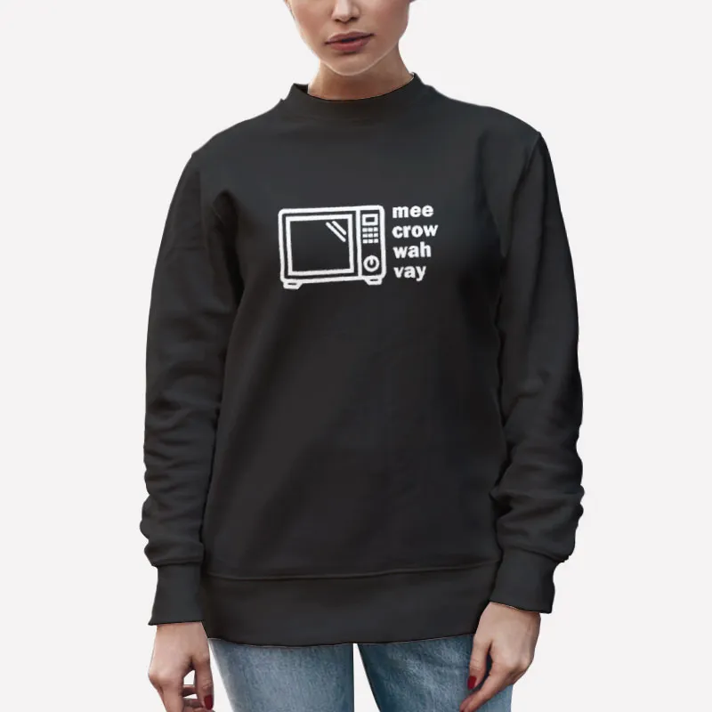 Unisex Sweatshirt Black Nigella Lawson Mee Crow Wah Vay Shirt