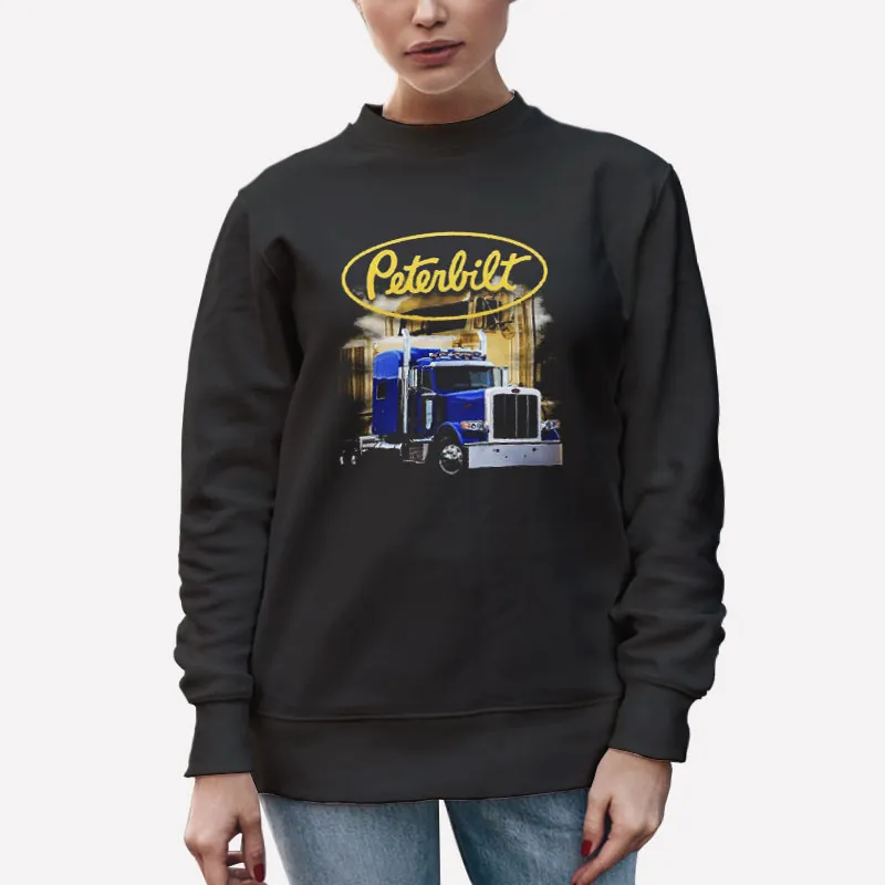 Unisex Sweatshirt Black Peterbilt Diesel Trucker Peterbilt Tshirt