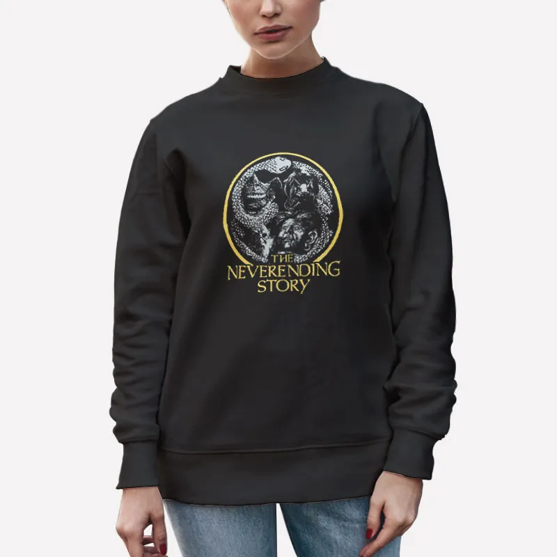 Unisex Sweatshirt Black Retro The Neverending Story T Shirt