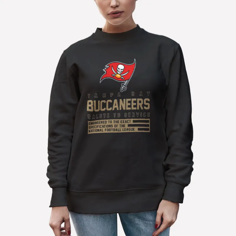 Unisex Sweatshirt Black Salute To Service Tampa Bay Buccaneers Sweatshirt