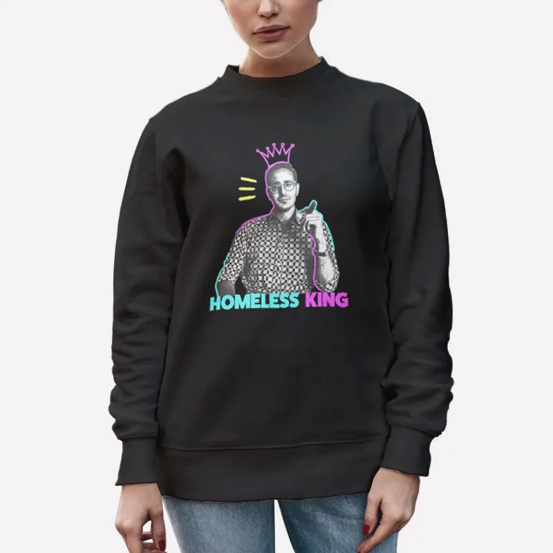 Unisex Sweatshirt Black The Homeless King Tinder Swindler Shirt