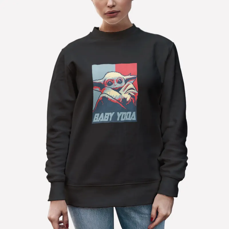Unisex Sweatshirt Black The Mandalorian Star Wars Baby Yoda Shirt
