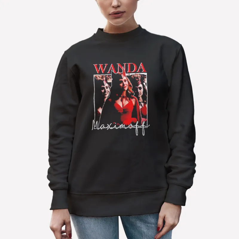 Unisex Sweatshirt Black The Scarlet Witch Wanda Maximoff Shirt