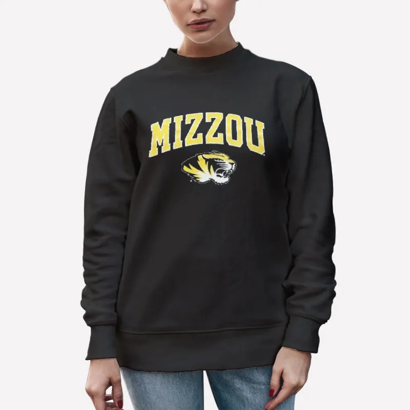 Unisex Sweatshirt Black University Of Missouri Mizzou Shirt