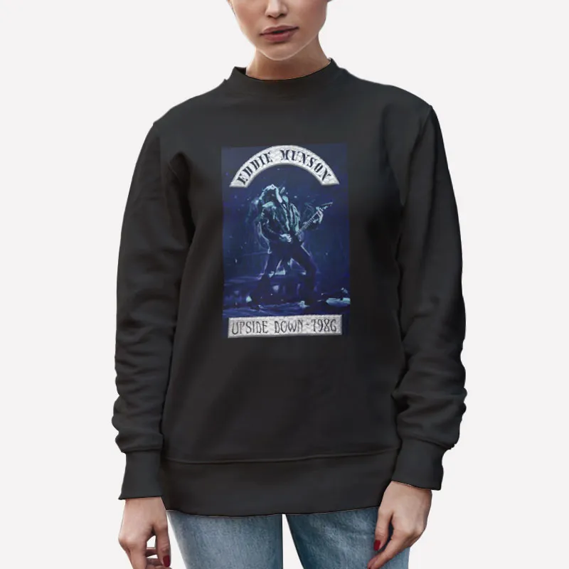 Unisex Sweatshirt Black Upside Down 1986 Eddie Munson Shirt