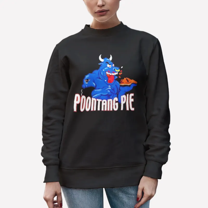 Unisex Sweatshirt Black Vintage 90s Wwe The Rock Poontang Pie Shirt