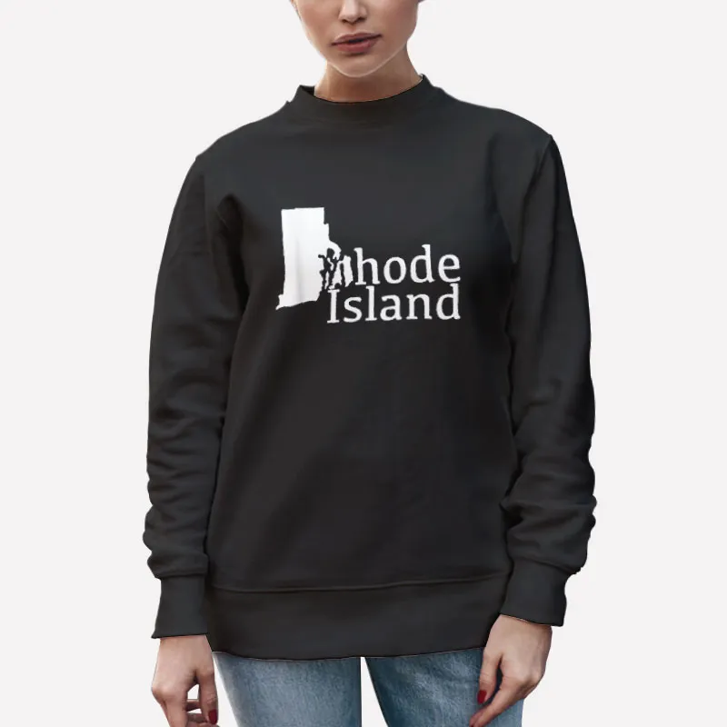 Unisex Sweatshirt Black Vintage Awful Awful Rhode Island Shirt