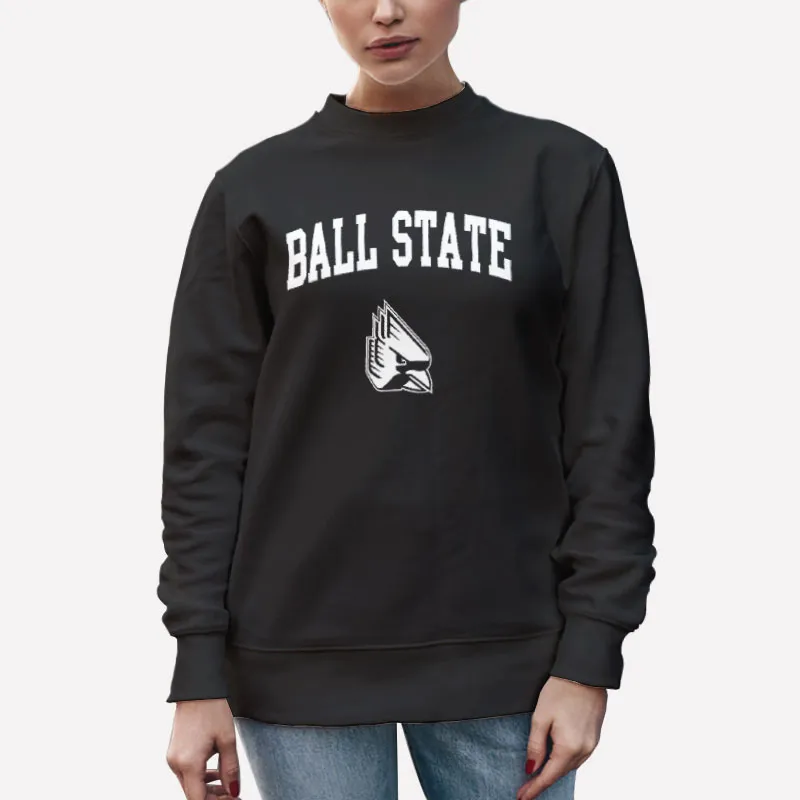 Unisex Sweatshirt Black Vintage Ball State Merch Shirt