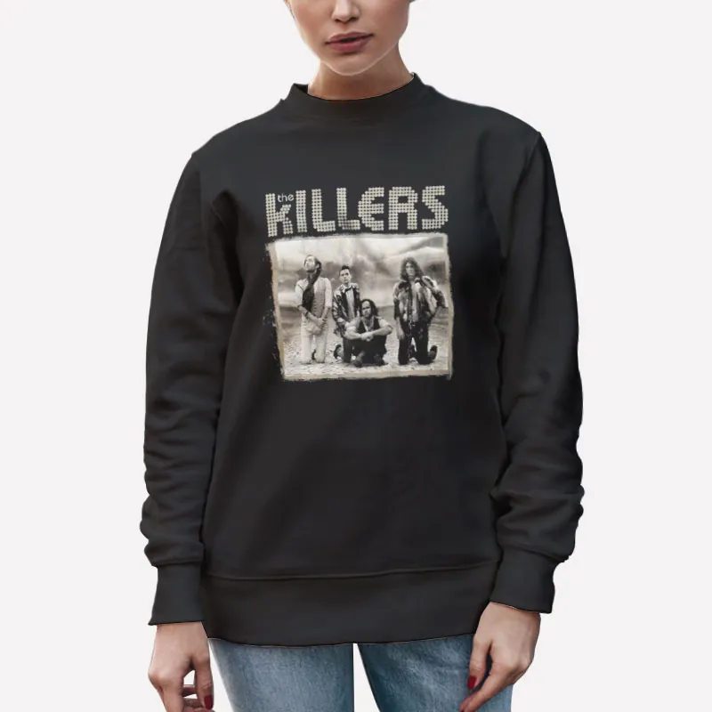 Unisex Sweatshirt Black Vintage Band Photo The Killers Shirt